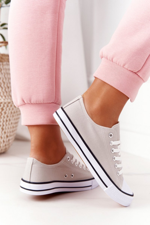 Chaussures décontractées de modèle classique de couleur grise