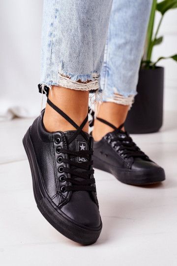 Chaussures de loisirs pour femmes de couleur noire Mega 2