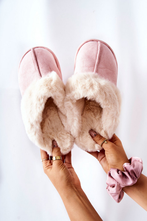 Chaussons avec fourrure rose Pinky Chaussons avec fourrure rose Pinky