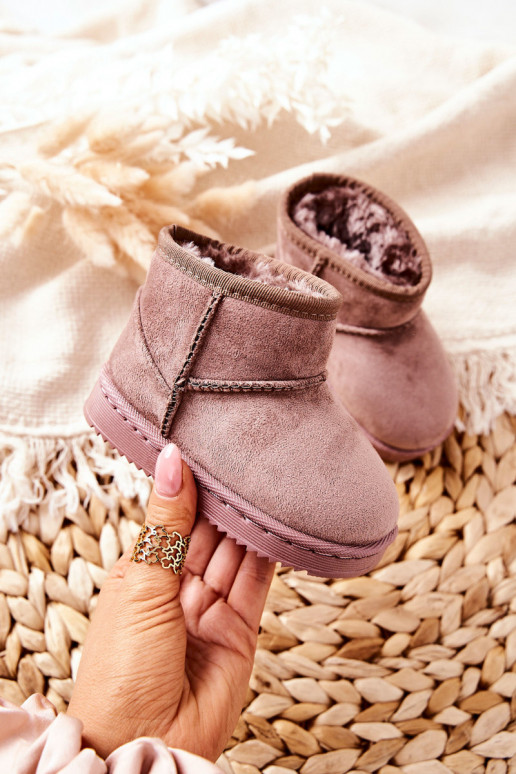 Bottes d'hiver chaudes pour enfants Ciemny ivoire Gooby