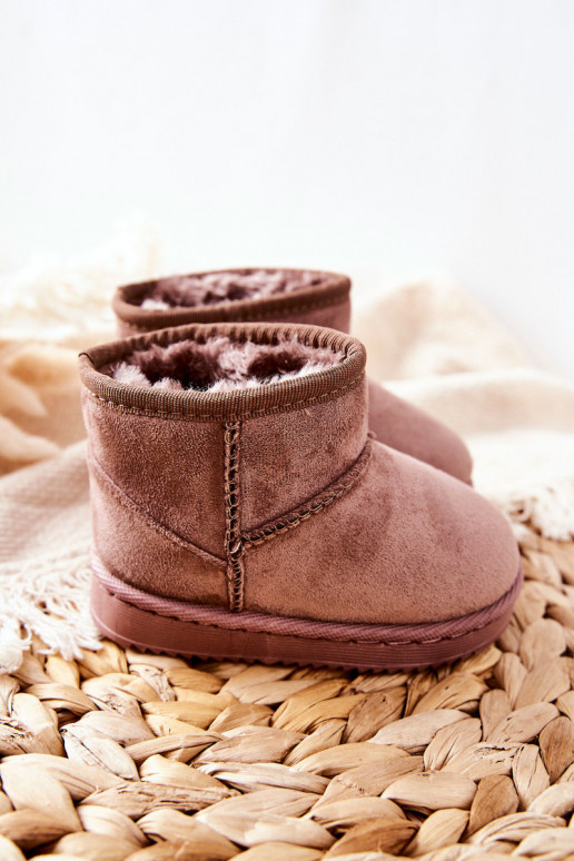 Bottes d'hiver chaudes pour enfants Ciemny ivoire Gooby