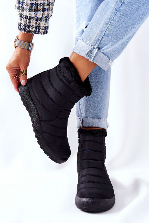 Féminin réchauffer Bottes de neige couleur noire Mezyss Féminin réchauffer Bottes de neige couleur noire Mezyss