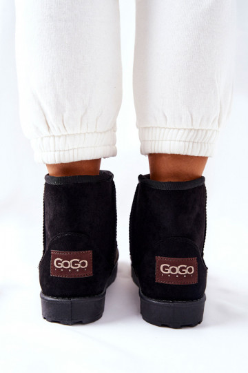 bottes de neige réchauffées avec intérieur en fourrure couleur noire Vicandi 2