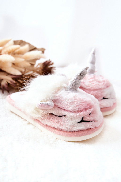 Chaussons chauffants Coloris blanc-rose Ronee