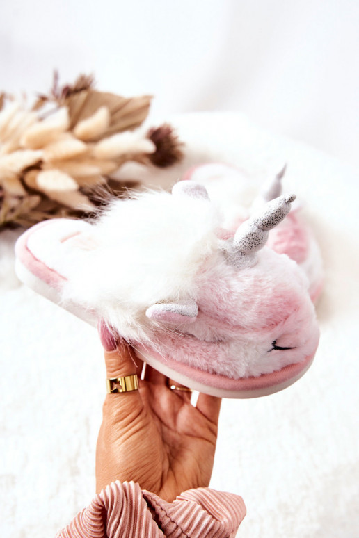 Chaussons chauffants Coloris blanc-rose Ronee