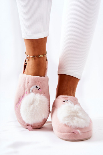 Chaussons chauffants Nuance rose clair Reya 2