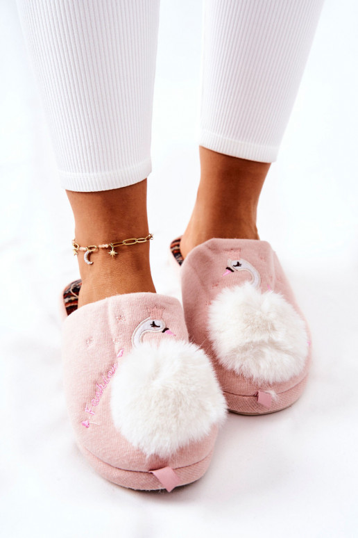 Chaussons chauffants Nuance rose clair Reya Chaussons chauffants Nuance rose clair Reya