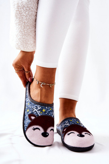 Chaussons chauffants couleur bleu Taffy 2