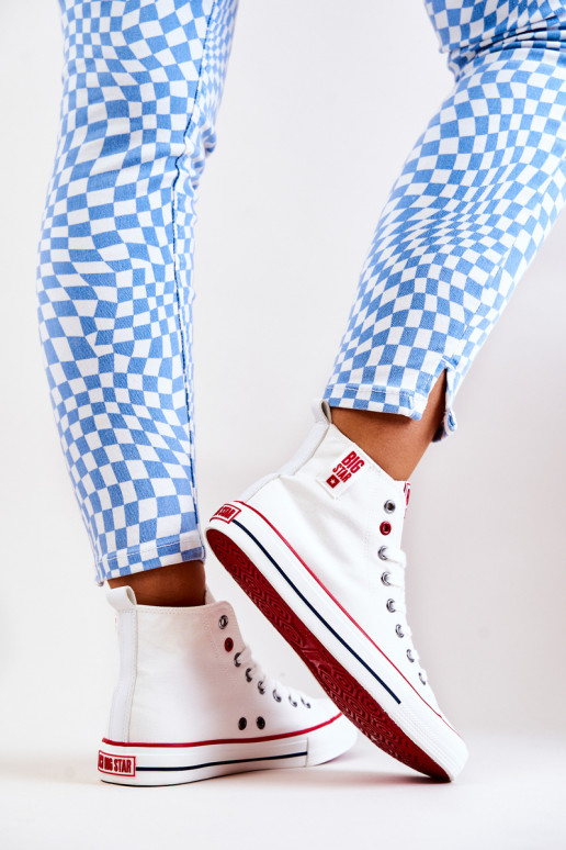 chaussures de loisirs avec semelle Big Star JJ274127 couleur blanche chaussures de loisirs avec semelle Big Star JJ274127 couleur blanche