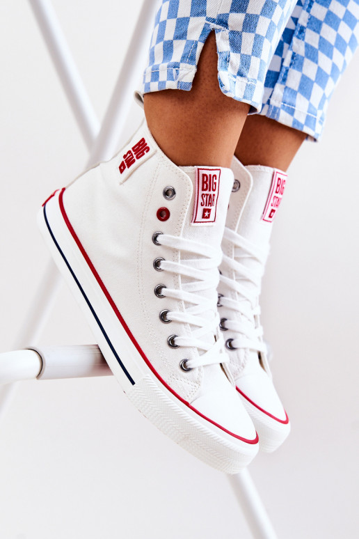 chaussures de loisirs avec semelle Big Star JJ274127 couleur blanche chaussures de loisirs avec semelle Big Star JJ274127 couleur blanche