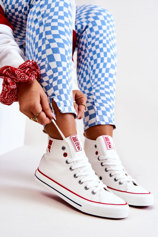 chaussures de loisirs avec semelle Big Star JJ274127 couleur blanche chaussures de loisirs avec semelle Big Star JJ274127 couleur blanche