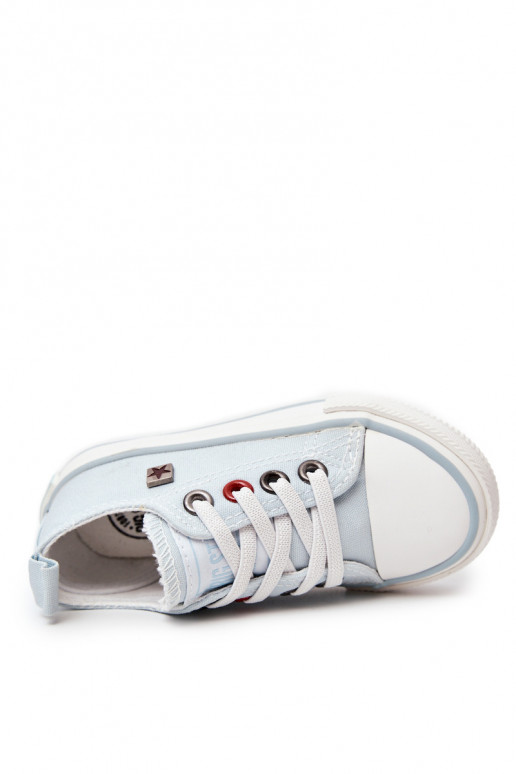 Baskets enfant modèle classique à semelle plate BIG STAR HH374094 couleur bleu