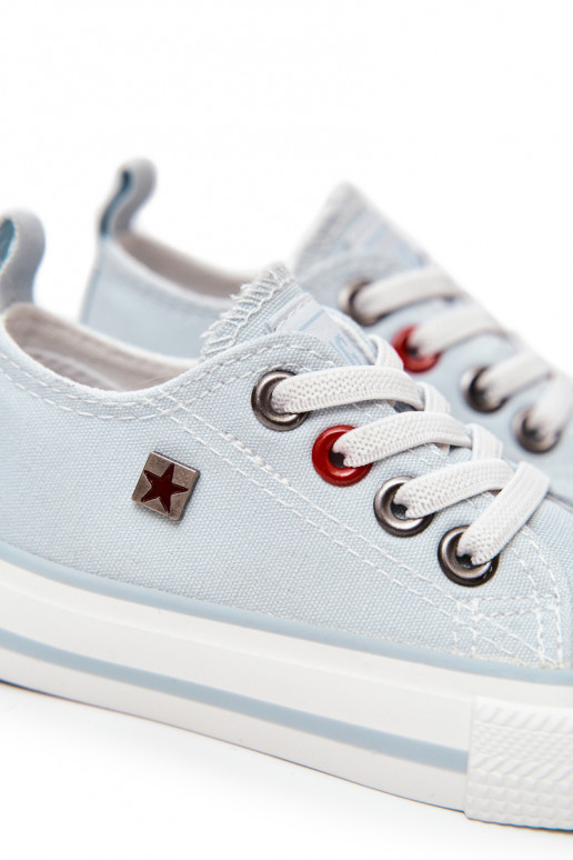 Baskets enfant modèle classique à semelle plate BIG STAR HH374094 couleur bleu