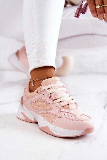 Chaussures de style sport à brides de couleur rose Hassie 2