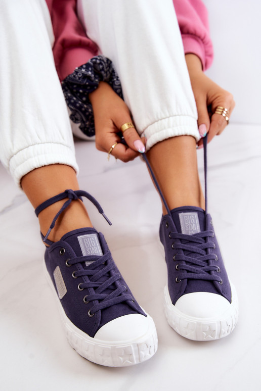 Modèle classique Chaussures femme BIG STAR JJ274494 bleu foncé