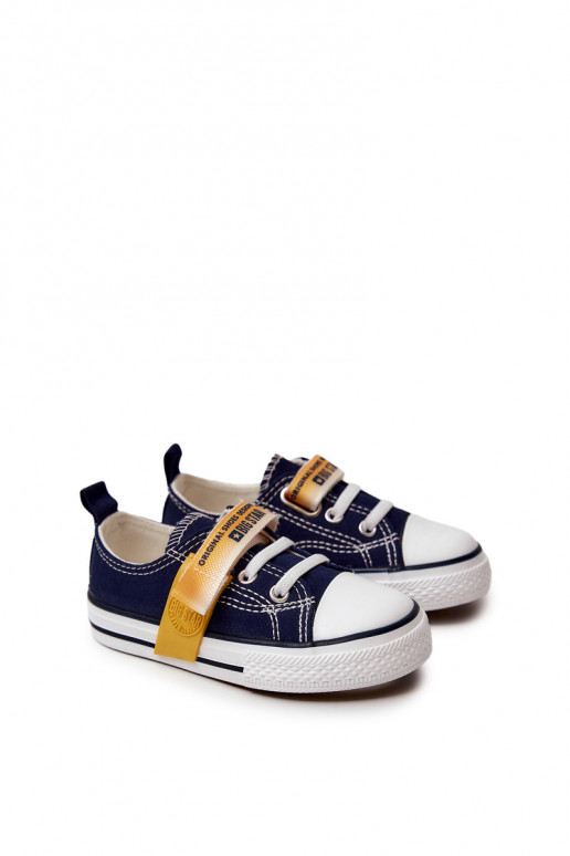 Chaussures plates enfant BIG STAR JJ374077 bleu foncé