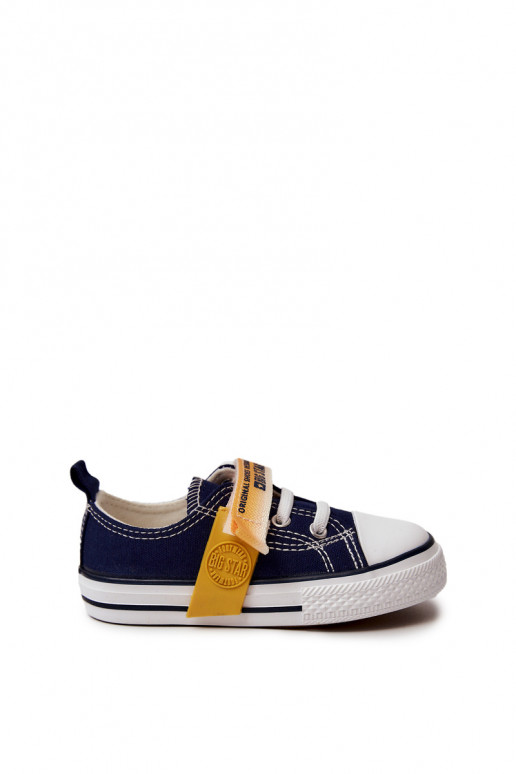 Chaussures plates enfant BIG STAR JJ374077 bleu foncé