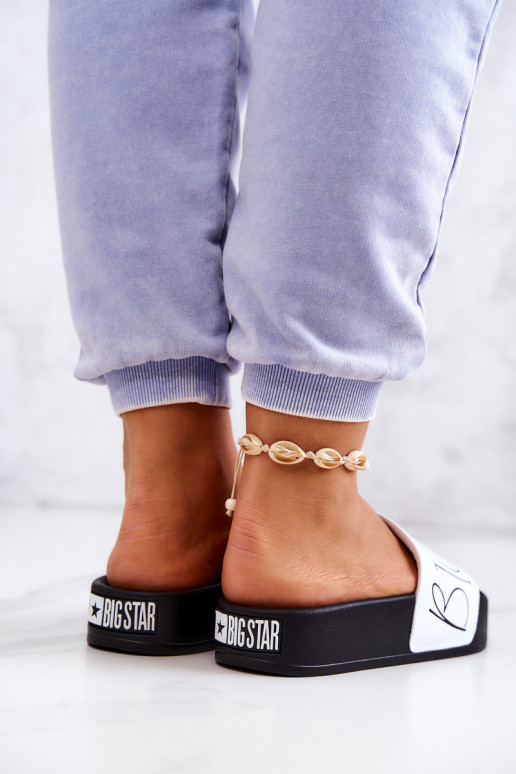 Chaussons Femme Caoutchouc Big Star JJ274A275 Noir et blanc Chaussons Femme Caoutchouc Big Star JJ274A275 Noir et blanc