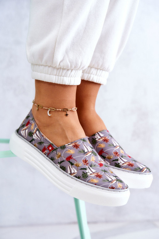 Baskets Slip On Memory Foam Big Star JJ276015 couleur gris