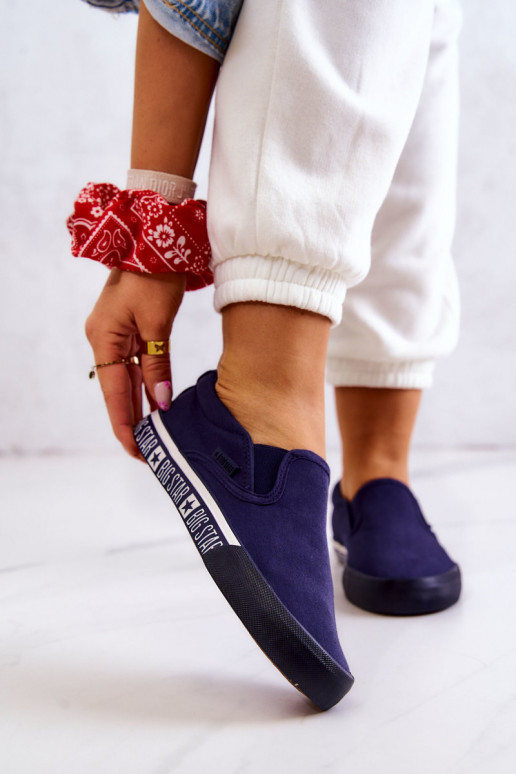 Baskets Slip-on Big Star HH274011 bleu foncé