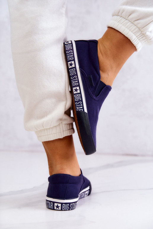 Baskets Slip-on Big Star HH274011 bleu foncé