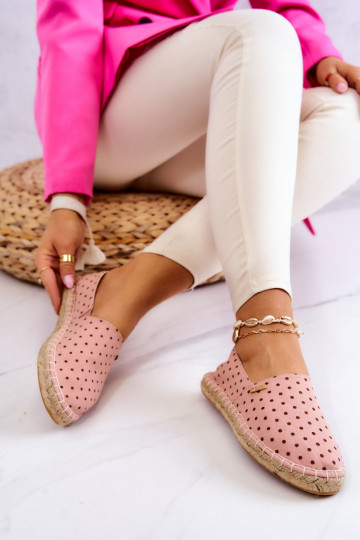 espadrilles à pois Big Star JJ274869 rose