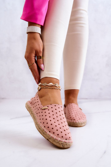 espadrilles à pois Big Star JJ274869 rose 2