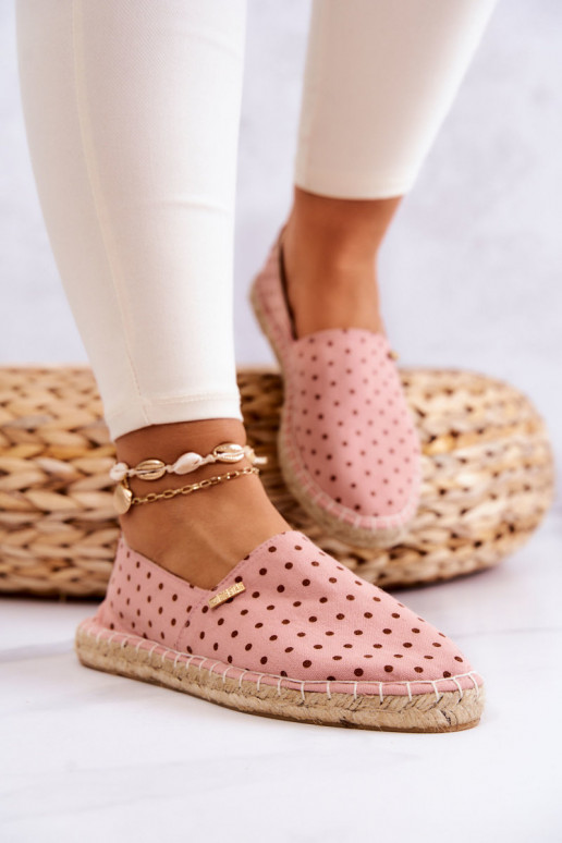 espadrilles à pois Big Star JJ274869 rose