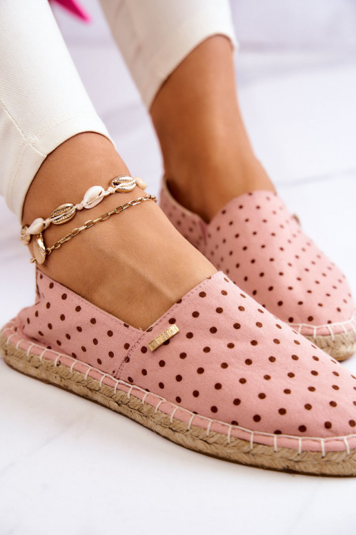espadrilles à pois Big Star JJ274869 rose