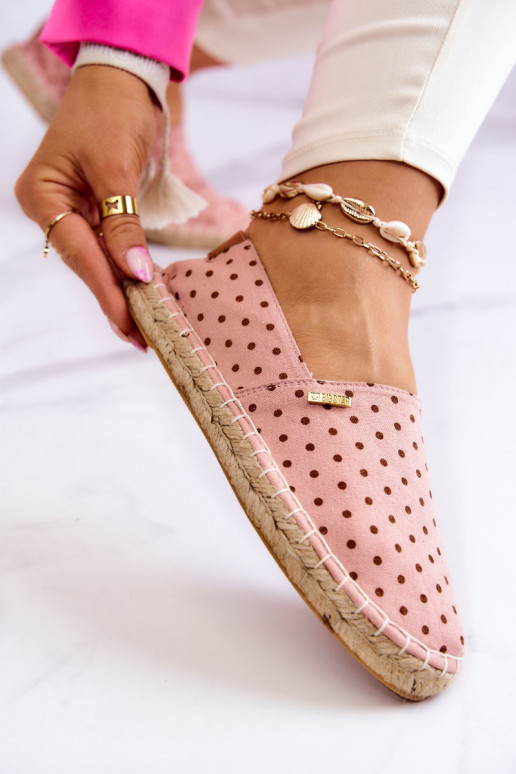 espadrilles à pois Big Star JJ274869 rose