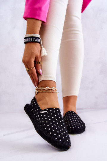espadrilles à pois Big Star JJ274867 noir