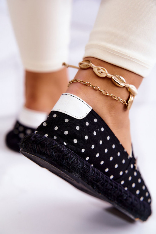 espadrilles à pois Big Star JJ274867 noir
