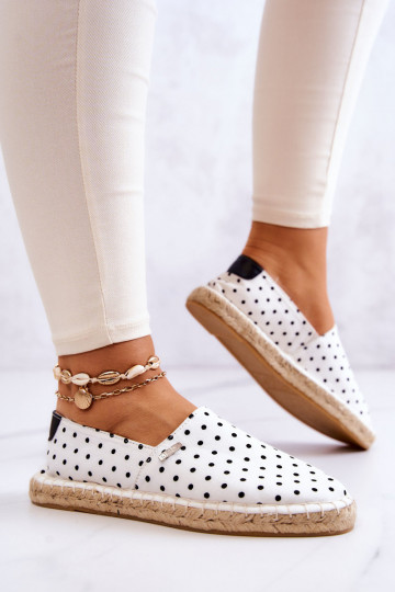 espadrilles à pois Big Star JJ274870 blanc 2
