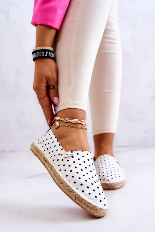 espadrilles à pois Big Star JJ274870 blanc
