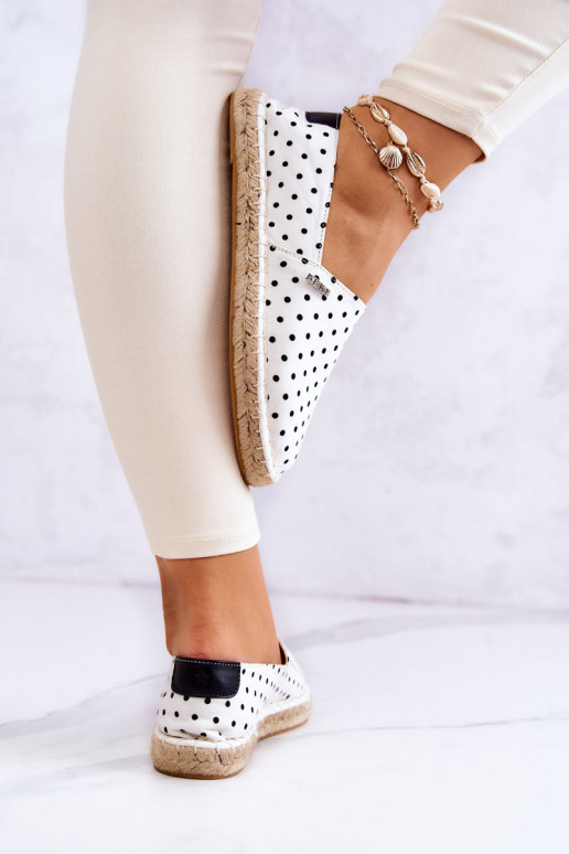 espadrilles à pois Big Star JJ274870 blanc