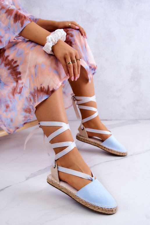 Espadrilles à lacets Big Star JJ274863 bleu