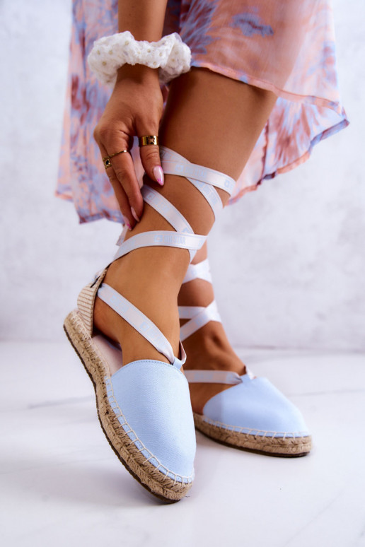 Espadrilles à lacets Big Star JJ274863 bleu