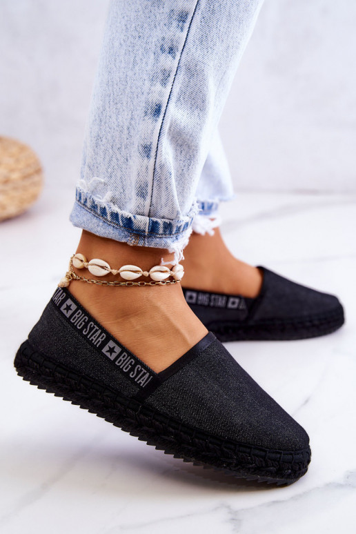 Espadrilles en tissu du modèle résistant Big Star JJ274878 en noir