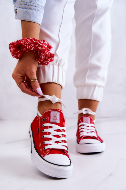 Chaussures de loisirs modèle classique Cross Jeans JJ2R4010C couleur rouge