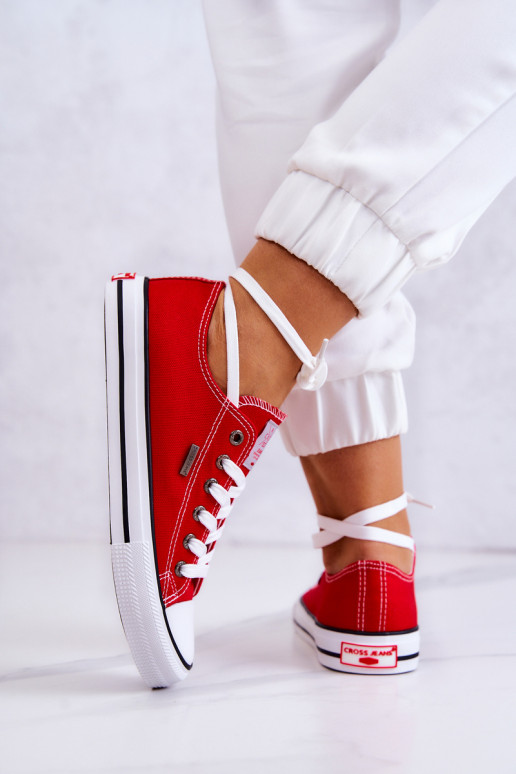 Chaussures de loisirs modèle classique Cross Jeans JJ2R4010C couleur rouge