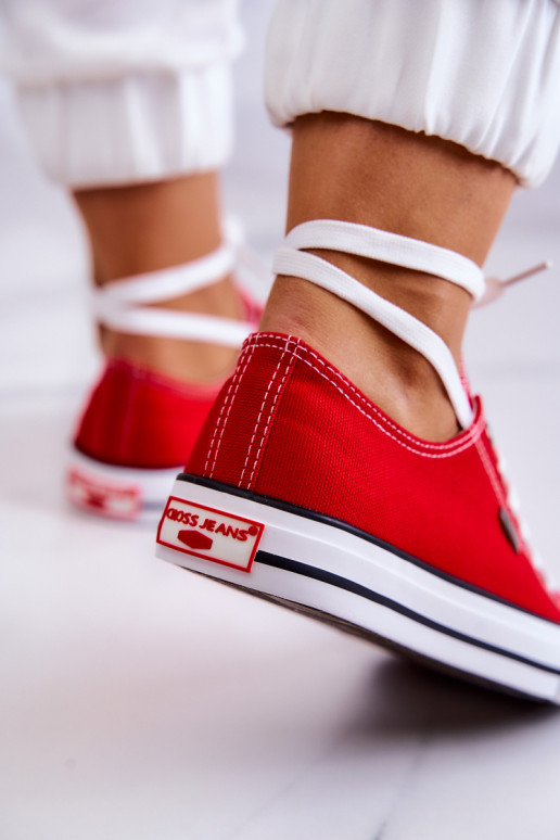 Chaussures de loisirs modèle classique Cross Jeans JJ2R4010C couleur rouge