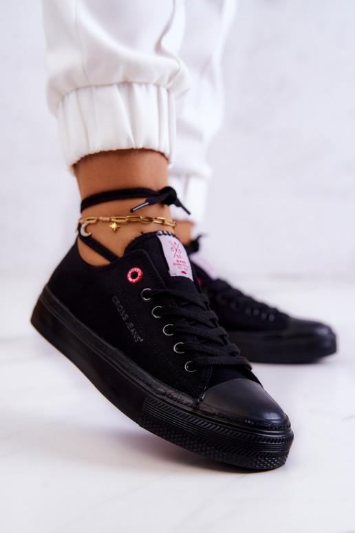Chaussures de loisirs modèle classique Cross Jeans JJ2R4019C couleur noir