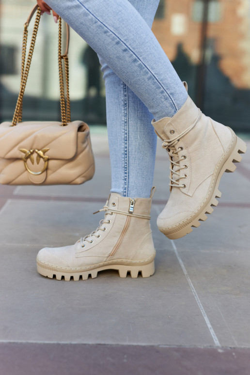 Bottes en daim chaussures couleur gris Layden Bottes en daim chaussures couleur gris Layden