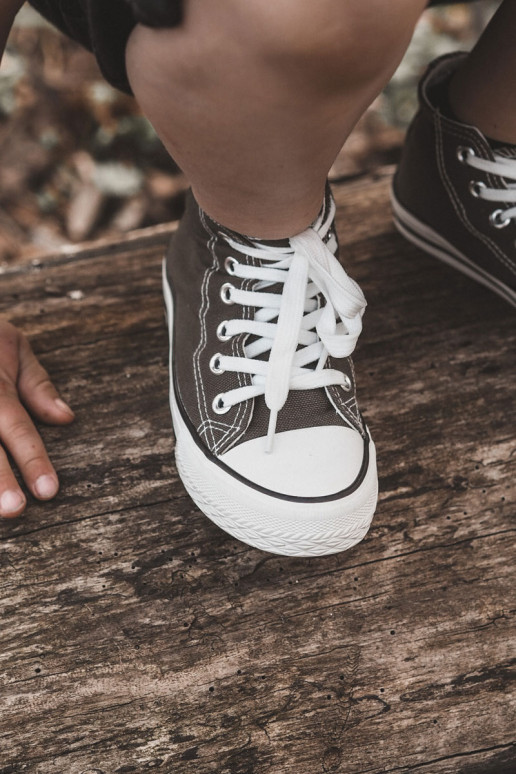Chaussures de loisirs pour enfants à semelles de couleur kaki Filemon