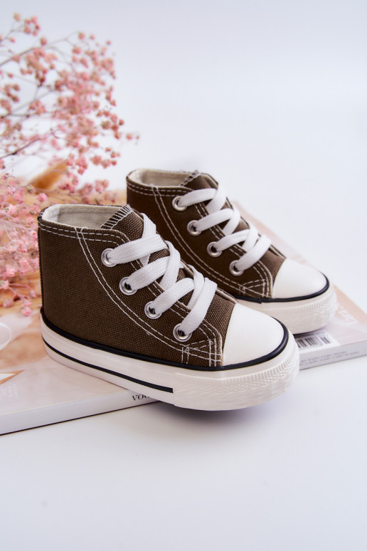 Chaussures de loisirs pour enfants à semelles de couleur kaki Filemon Chaussures de loisirs pour enfants à semelles de couleur kaki Filemon