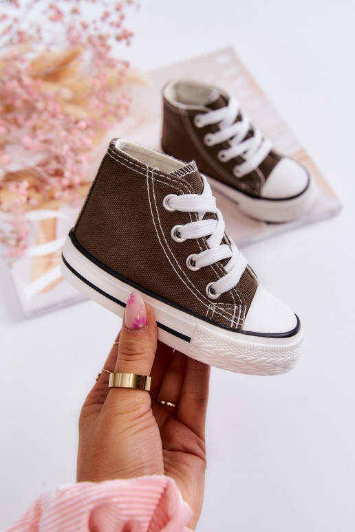 Chaussures de loisirs pour enfants à semelles de couleur kaki Filemon Chaussures de loisirs pour enfants à semelles de couleur kaki Filemon