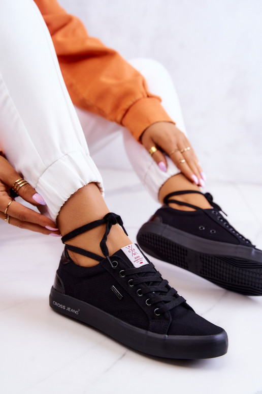 Baskets à brides Cross Jeans JJ2R4039C couleur noir