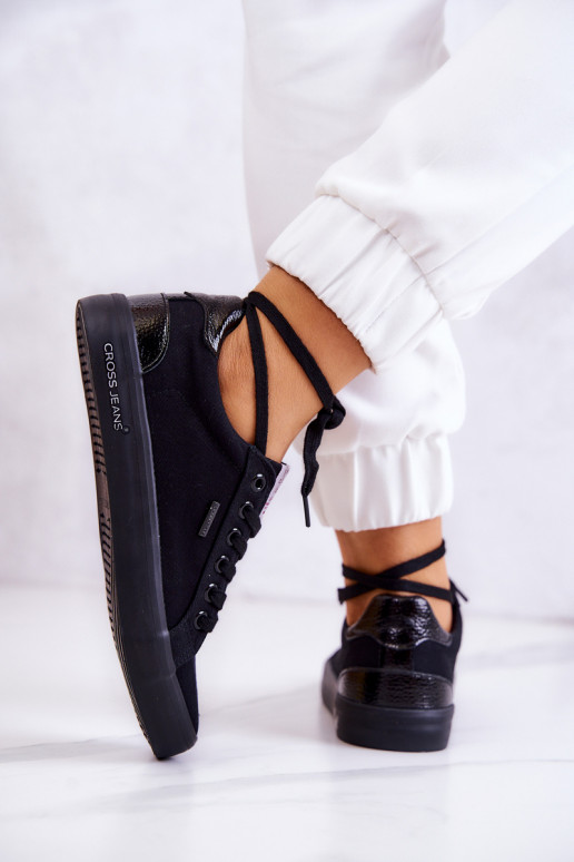 Baskets à brides Cross Jeans JJ2R4039C couleur noir