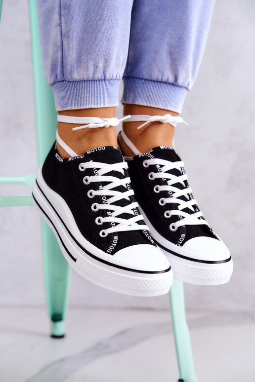 avec lanières Chaussures de sport couleur noire Menifee avec lanières Chaussures de sport couleur noire Menifee