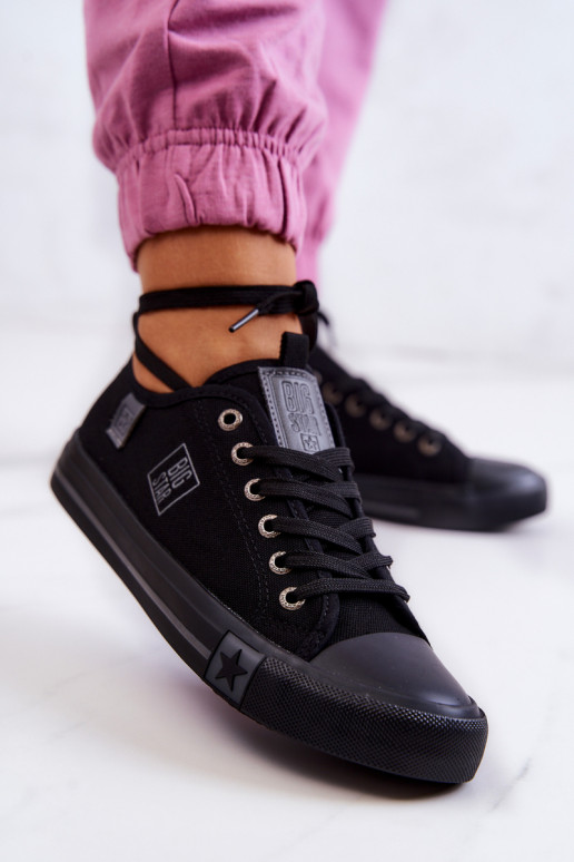 Chaussures plates modèle classique Big Star JJ274257 couleur noir Chaussures plates modèle classique Big Star JJ274257 couleur noir